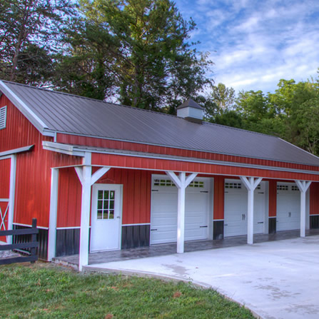 Pole Barn Garage Building Construction