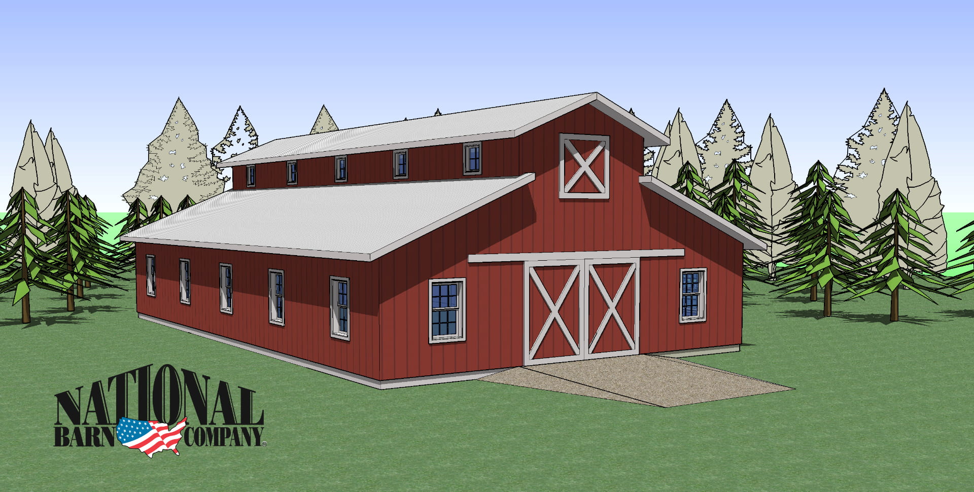 Design your own Pole Barn Building interactive 3D design software place windows doors and more
